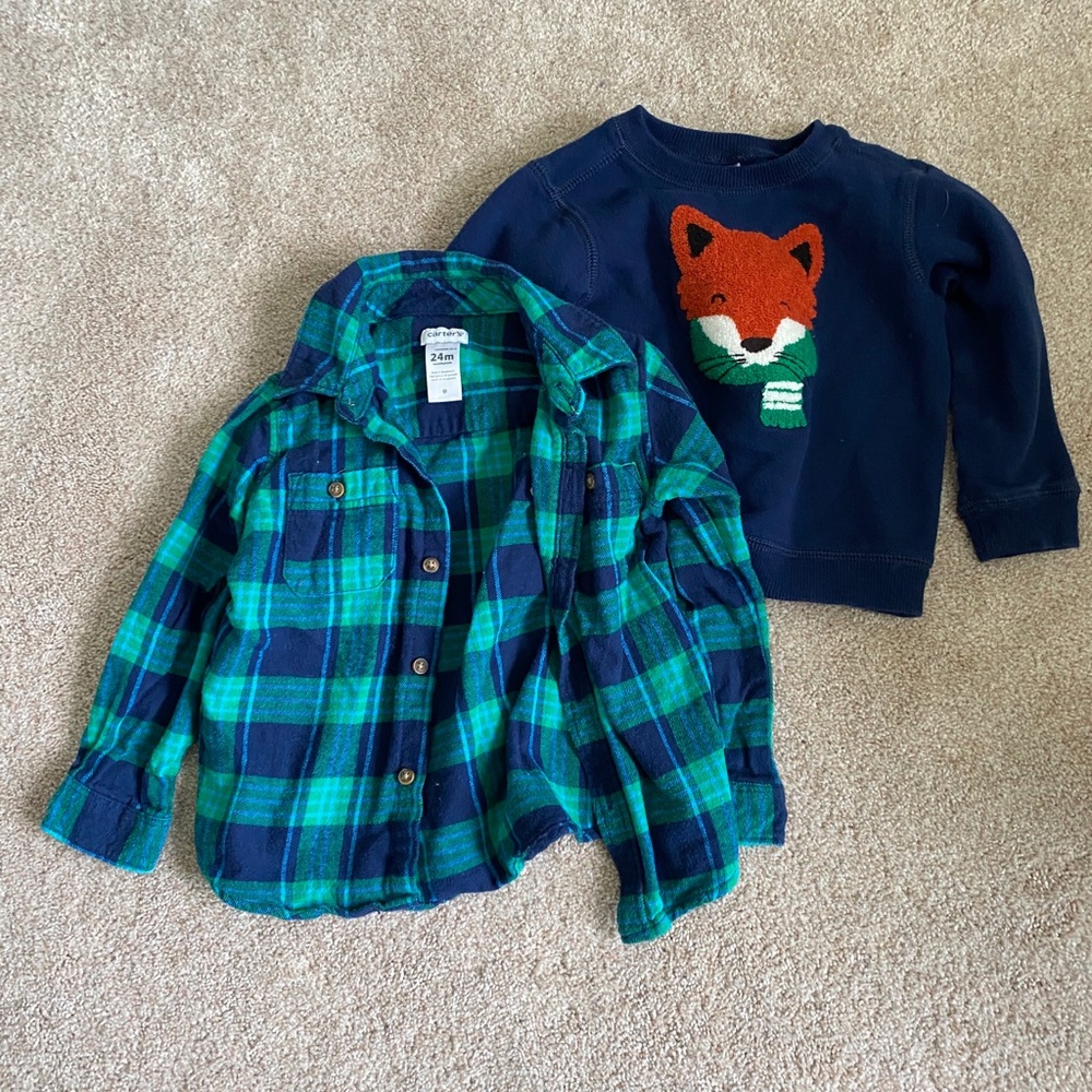 Carters two piece shirt set
